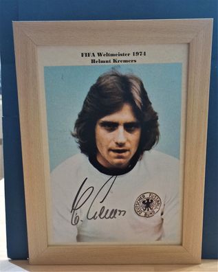 Helmut Kremers FIFA Weltmeister 1974 Original Signiert