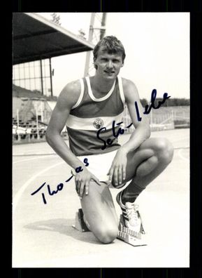 Thomas Schönlebe DDR Autogrammkarte Weltmeister 1987 Original Signiert+ A 225362
