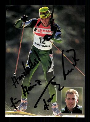 Frank Luck Autogrammkarte Original Signiert Biathlon + A 225489