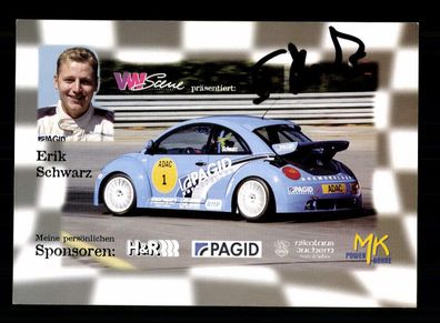 Erik Schwarz Autogrammkarte Original Signiert Motorsport + A 225543