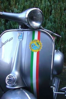 Banner Beinschild "Vespa Club d´Italia" - V50 PK Italy Italien Aufkleber Dekor