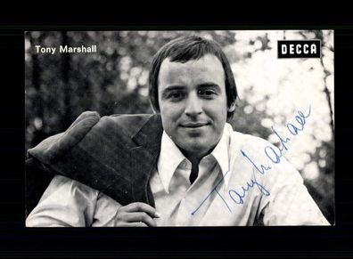 Tony Marshall DECCA Autogrammkarte Original Signiert ## BC 198582