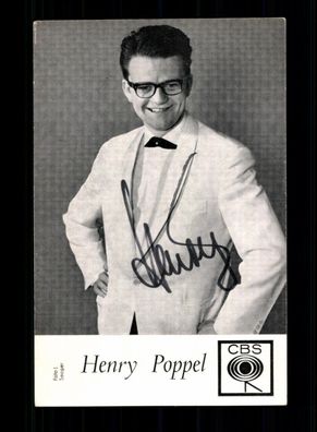 Henry Poppel Autogrammkarte Original Signiert # BC 199118