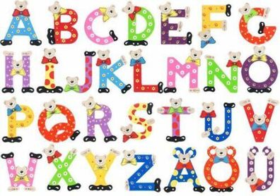 Playshoes Holzbuchstaben Kinderzimmer Türbuchstaben A- Z Tiere 10 cm