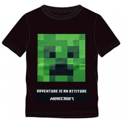 Minecraft Kinder T-Shirt kurzarm Gr. 140 Baumwolle 100% (Gr. 140)