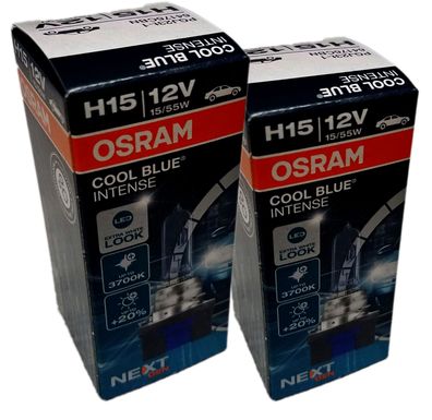 H15 12V 15/55W PGJ23t-1 Cool Blue Intense NextGeneration 3700K 2St OSRAM
