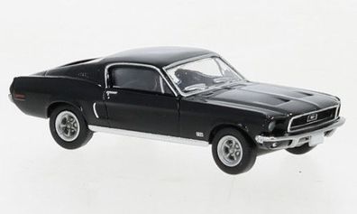 Brekina 19601 Ford Mustang Fastback, schwarz, 1968, Modell 1:87 (H0)