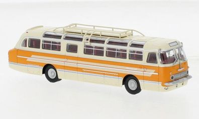 Brekina 59469 Ikarus 55 Reisebus, hellbeige/ orange, 1968, Modell 1:87 (H0)
