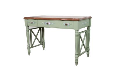 Schreibtisch Echtholz Möbel Klassischer Tisch Bürotische Landhaus Stil konsolen