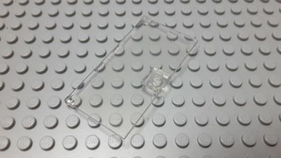 Lego 1 Haustür Scheibe Transparent Klar 1x4x6 mit Griff Nummer 60616