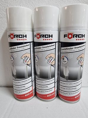 Leckfinder frostsicher (3x400ml Sprühflasche) DVGW-geprüft Lecksucher-Spray
