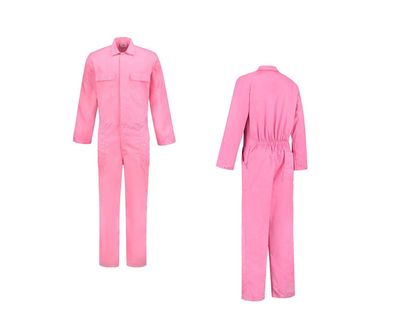 Kombi Overall pink rosa Arbeitsoverall Karneval Fasching Verkleidung Kostüm