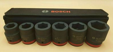 6-tlg Bosch 1" Zoll Steckschlüsseleinsätze 24 27 30 32 36 41mm Länge: 60mm Nüsse