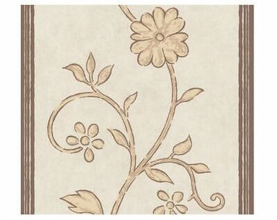 A.S. Création Tapete Vlies 5956-14 Braun Creme Beige stylisch Floral Blütenranke