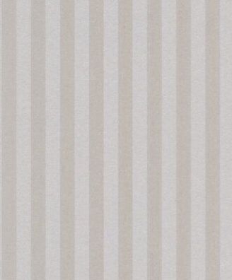 Rasch Textil Tapete 361888 Grau Creme Silber Streifen Vliestapete