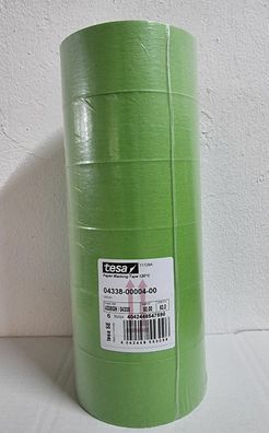 TESA Lackierer Abklebeband (6 Rollen) 4338 [50m x 50mm / bis 120°C] Kreppband