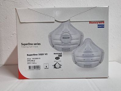 Honeywell 30x Atemschutzmasken FFP2 (SuperOne 3205 V2) Feinstaubmasken