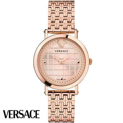 Versace VELV00720 Medusa Chain gold roségold Edelstahl Armband Uhr Damen NEU