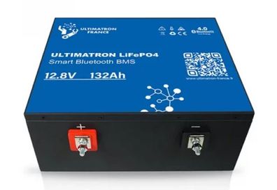 Ultimatron Batterie LiFePO4 12.8V 132Ah BMS mit Bluetooth Wohnmobil Untersitz