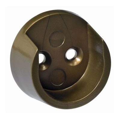 Schrankrohrlager für runde Schrankrohre, Ø 20 mm, Kunststoff gold Optik (Gr. 20 mm)