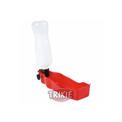 Trixie Trinkflasche mit Trinknapf 250 ml - Rot