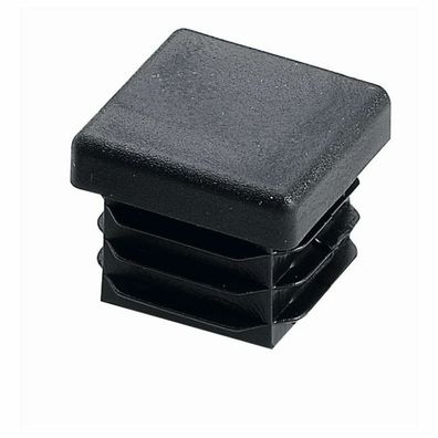Einsteckgleiter 15 x 15mm schwarz 4er Pack
