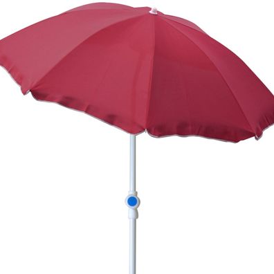 Runder Sonnenschirm Gartenschirm Schirm Sonnenschutz rot Ø2m knickbar UV Schutz