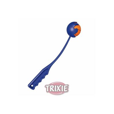 Trixie Ballschleuder mit Ball - 30 cm - 6 cm - Orange