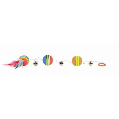 Trixie Rainbow Bälle am Gummiband - 80 cm - 3,5 cm