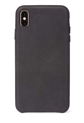 Decoded Back Cover Leder-Schutzhülle Tasche für iPhone XS Max schwarz - wie neu