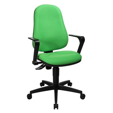 Hochwertiger Drehstuhl grün Bürostuhl mit Armlehnen ergonomische Form Made in ...