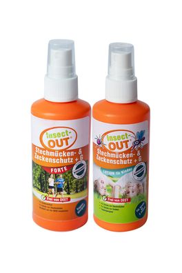 Insect-OUT® Stechmücken und Zeckenschutz für Kinder und Erwachsene Set