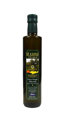 Iliana Village natives Olivenöl 500ml Flasche extra vergine aus Kreta kaltgepresst