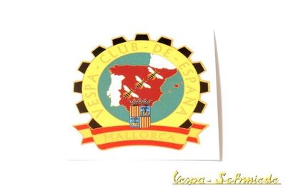 Dekor Aufkleber "Vespa Club de Mallorca" - Espana Spanien Spain Sticker V50 Klub