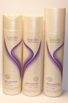 Londa Deep Moisture Shampoo- Conditioning Spray -express Conditioner -SET 750ml