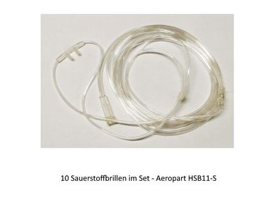 10 x O2 Brille Sauerstoff-Brille Nasenbrille Sauerstoffbrille AeroPart HSB11-S