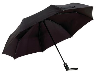 Regenschirm automatik Ø101cm Taschenschirm mini 350 Gramm Schirm schwarz
