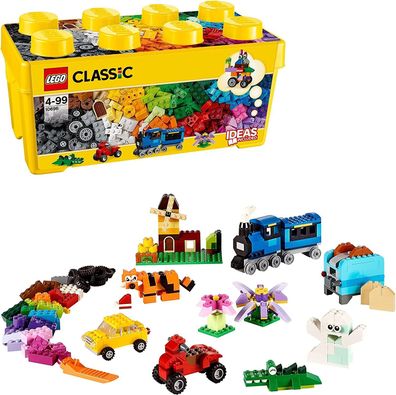 LEGO 10696 Classic Mittelgroße Bausteine-Box, Bausteine mit Aufbewahrungsbox für ...