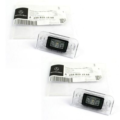 2x Mercedes-Benz LED Kennzeichenleuchte Leuchte Griffleiste B-Klasse W246 A2468201566
