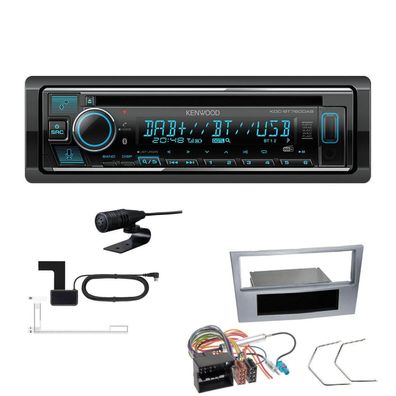 Kenwood 1-DIN Receiver Autoradio Bluetooth für Opel Astra H Twin Top matt chrom