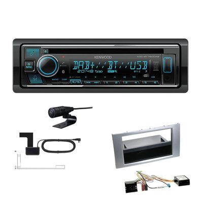 Kenwood 1-DIN Receiver Autoradio DAB Bluetooth für Ford Kuga silber mit Canbus
