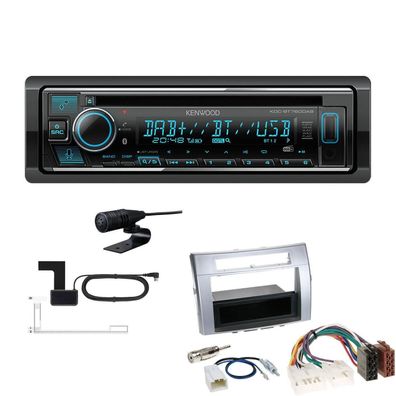 Kenwood 1-DIN Receiver Autoradio DAB Bluetooth für Toyota Corolla Verso silber