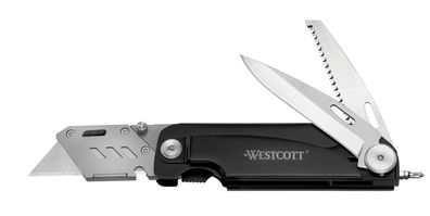 Westcott Multitool Cutter Allzweck Werkzeug Multifunktionsmesser LED Licht Akku