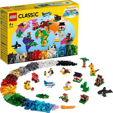 LEGO 11015 Classic Einmal um die Welt Steine, Spielzeug für Kleinkinder ab 4 Jahre...