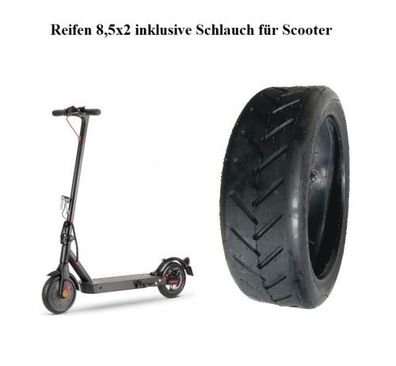 Elektro-Scooter Reifen Schlauch 8.5-2 E-Scooter 8,5x2 E Scooter 8 1/2x2 E Bike