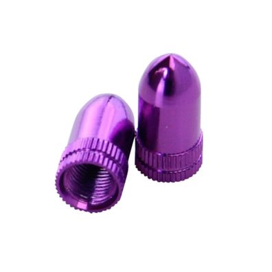 Reifen Ventilkappen SET "Spike" violet Reifenventil Kappe