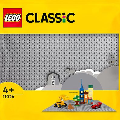 LEGO 11024 Classic Graue Bauplatte, quadratische Grundplatte mit 48x48 Noppen als ...