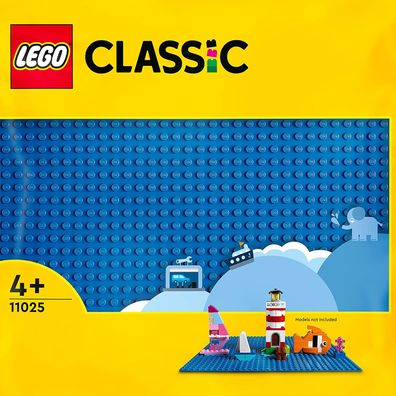 LEGO 11025 Classic Blaue Bauplatte, quadratische Grundplatte mit 32x32 Noppen als ...