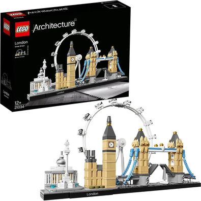 LEGO 21034 Architecture London Skyline-Modellbausatz, Bauset mit London Eye, Big ...
