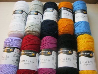 Schachenmayr "soft&easy"; 100g; diverse Farben (45,00€/ kg)